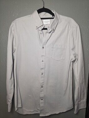 Five Four Los Angeles Men's Medium Tan Khaki Button-Down Shirt Jacket